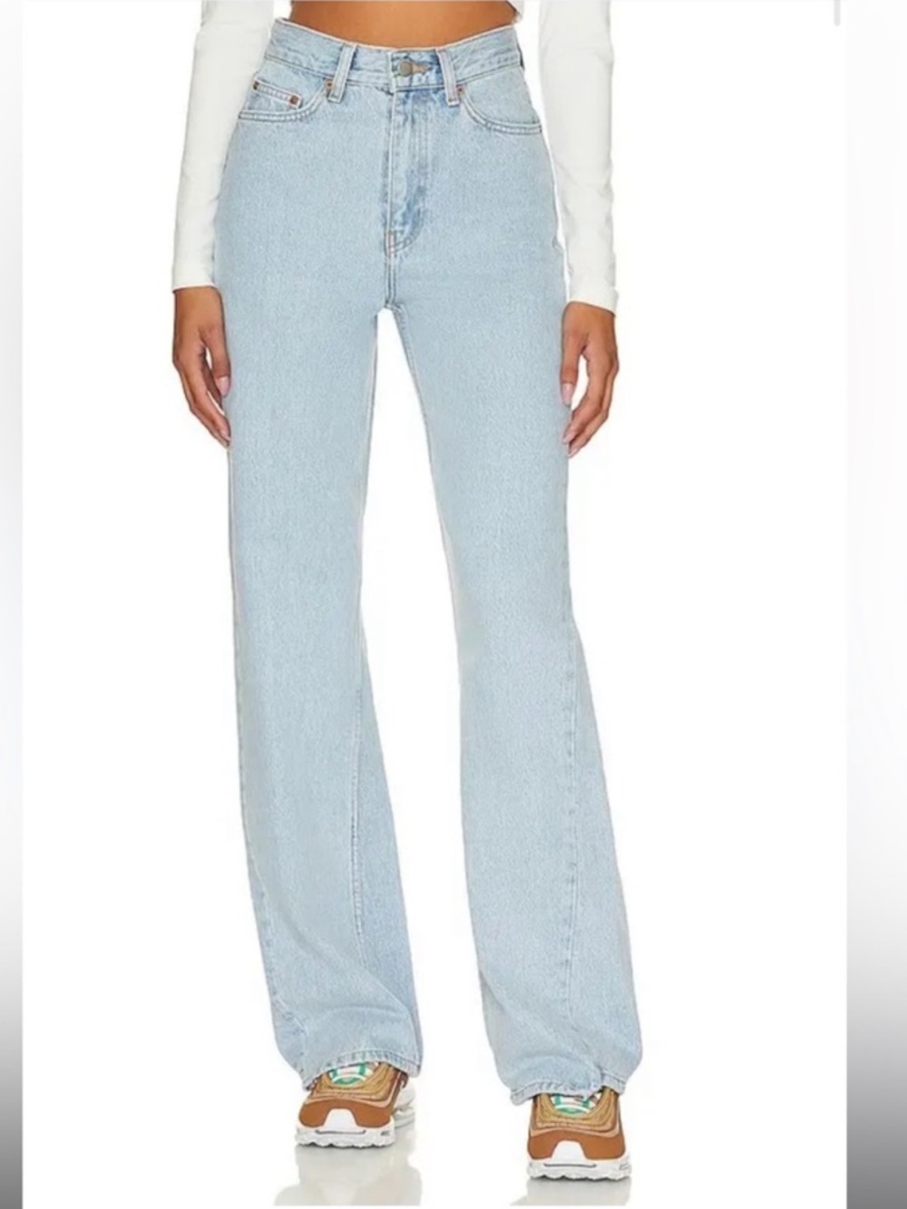 echo spiral cut straight in stream light retro dr denim